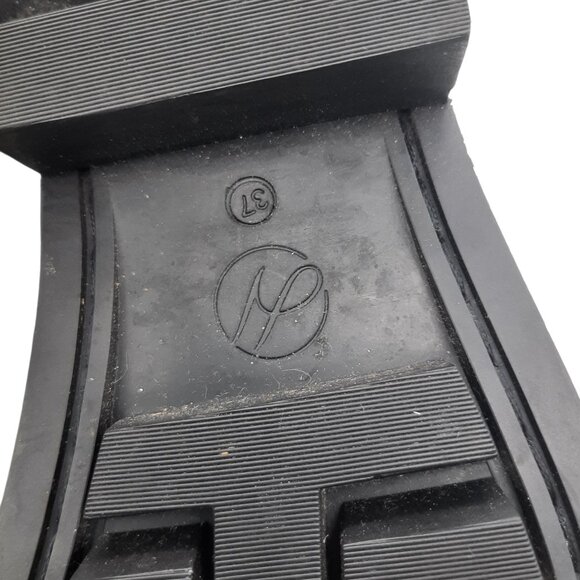 Hudson London Oxblood Burgundy Leather Moto Boots SZ 37 - Picture 13 of 16